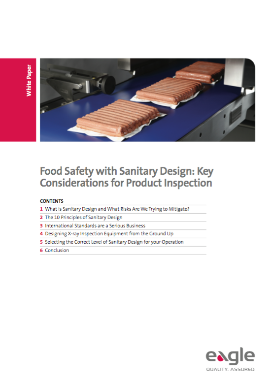 Food Safety with Sanitary Design  Key Considerations for Product Inspection Equipment