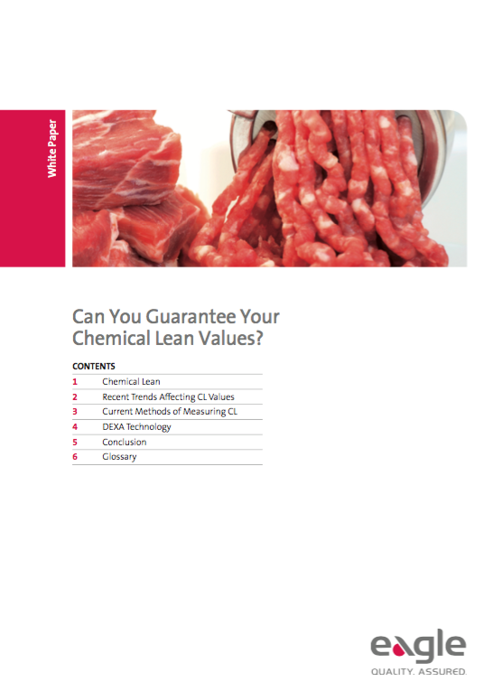 Siete in grado di garantire i valori del contenuto magro (CL) della vostra carne?
