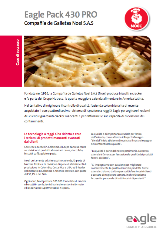 Compaa de Galletas Noel: X-ray Technology Reduces Customer Complaints